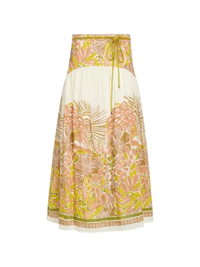 Marie Oliver Vicki Midi Skirt In Yellow