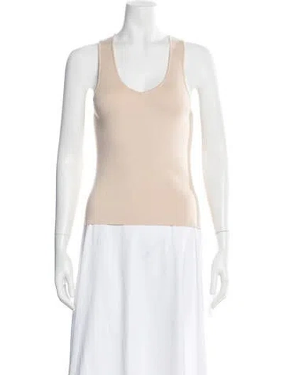 Pre-owned Marie Oliver V-neck Sweater In White