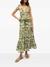 Marie Oliver Whitley Empire Waist Dress In Grün