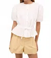 Marie Oliver Wills Drop Shoulder Top In Optic White In White
