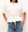 Marie Oliver Wills Drop Shoulder Top In Optic White