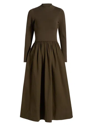 Marie Oliver Women's Barrett Pieced Maxi Dress In Brown