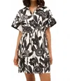 Marie Oliver Billie Mini Dress In Florette In Black