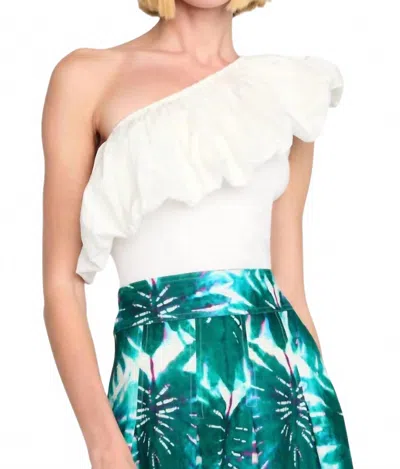 Marie Oliver Lucy Top In Oyster In White