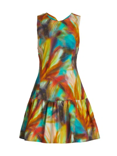 Marie Oliver Women's Marilyn Abstract Print Cotton Minidress