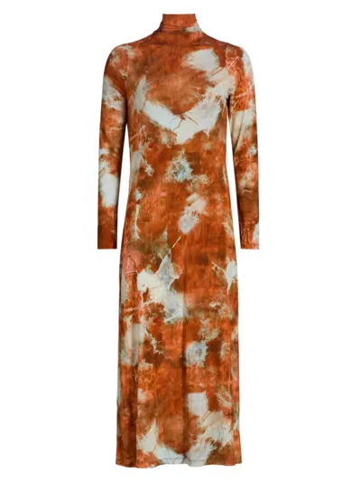 Marie Oliver Women's Paxton Tie-dye Jersey Midi-dress In Brown