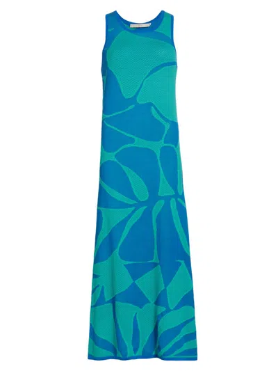 Marie Oliver Women's Racie Abstract Knit Dress In Blue
