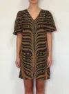 Marie Oliver Kiki Mini Dress In Tigris In Black