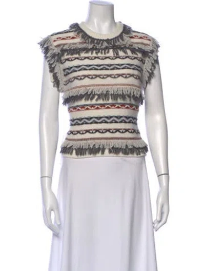 Pre-owned Marie Oliver Wool Striped Sweater In Multi