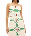 Marie Oliver Wyatt Top In Trellis In Neutral