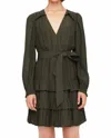 Marie Oliver Wynona Mini Dress In Rosin In Green