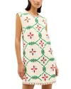 Marie Oliver Yvette Mini Dress In Trellis In Multi