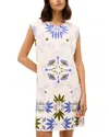 Marie Oliver Yvette Embroidered Shift Dress In Waltz