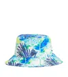 Marie Raxevsky Aquatic Print Bucket Hat In Blue