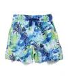 Marie Raxevsky Aquatic Print Swim Shorts In Blue