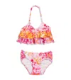 Marie Raxevsky Botanical Print Bikini In Pink