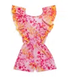 Marie Raxevsky Botanical Print Jumpsuit In Pink