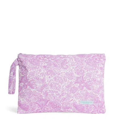 Marie Raxevsky Kids' Large Patterned Waterproof Pouch In Purple