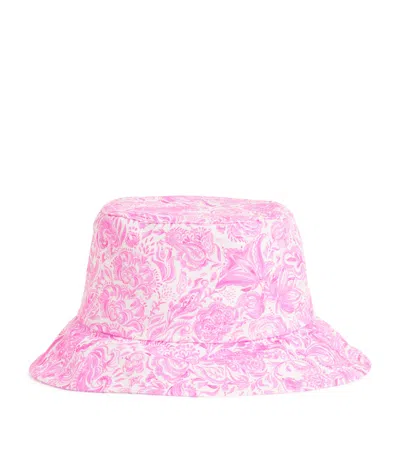 Marie Raxevsky Kids' Paisley Print Bucket Hat In Pink