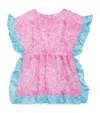 Marie Raxevsky Paisley Print Ruffled Kaftan In Pink