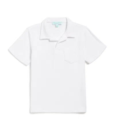 Marie Raxevsky Kids' Terry Polo Shirt In White