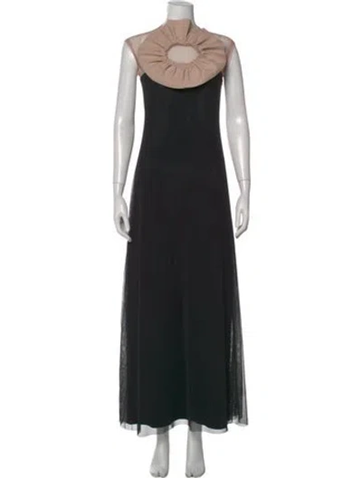 Pre-owned Marie Saint Pierre Asymmetrical Long Dress In Multi