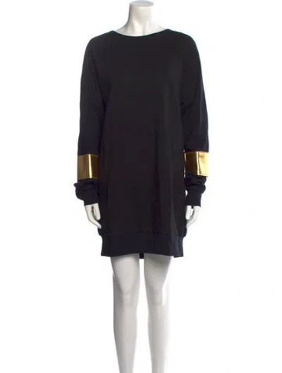 Pre-owned Marie Saint Pierre Cashmere Mini Dress In Black