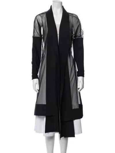 Pre-owned Marie Saint Pierre Coat In Black
