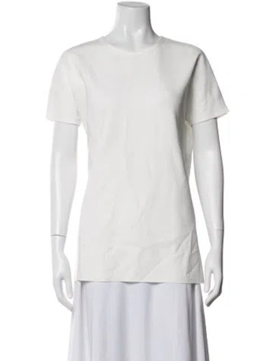Pre-owned Marie Saint Pierre Crew Neck Short Sleeve T-shirt In Neutrals