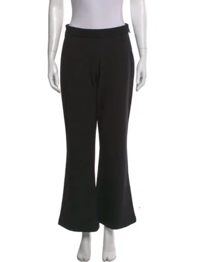 Pre-owned Marie Saint Pierre Flared Pants In Black