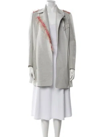 Pre-owned Marie Saint Pierre Jacket In Gray