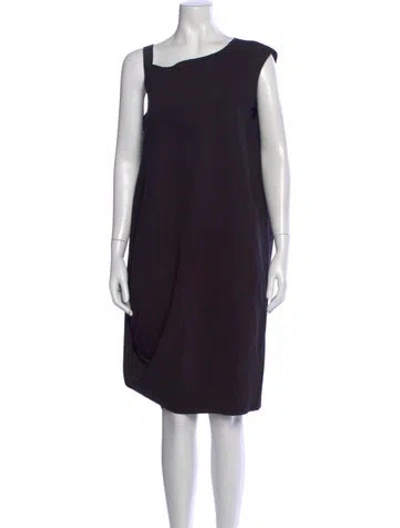 Pre-owned Marie Saint Pierre Linen Knee-length Dress W/ Tags In Black