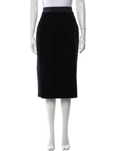 Pre-owned Marie Saint Pierre Midi Length Skirt In Blue