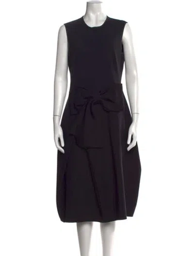 Pre-owned Marie Saint Pierre Nylon Midi Length Dress In Black