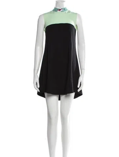 Pre-owned Marie Saint Pierre Nylon Mini Dress In Black