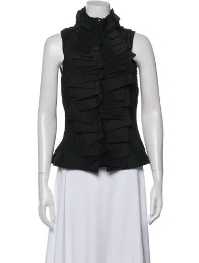 Pre-owned Marie Saint Pierre Sleeveless Top In Blue