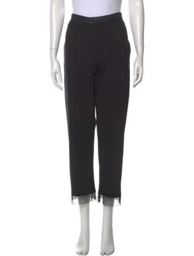 Pre-owned Marie Saint Pierre Straight Leg Pants In Black