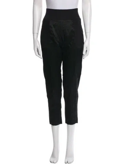 Pre-owned Marie Saint Pierre Straight Leg Pants In Black