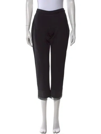 Pre-owned Marie Saint Pierre Straight Leg Pants In Black
