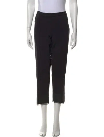 Pre-owned Marie Saint Pierre Straight Leg Pants In Black