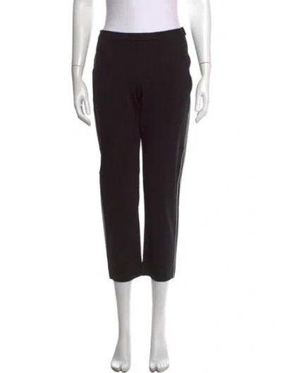Pre-owned Marie Saint Pierre Straight Leg Pants In Black