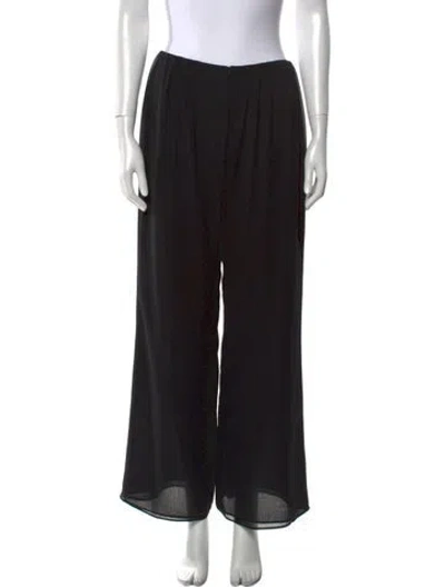 Pre-owned Marie Saint Pierre Wide Leg Pants In Black