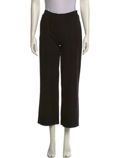 Pre-owned Marie Saint Pierre Wide Leg Pants In Black