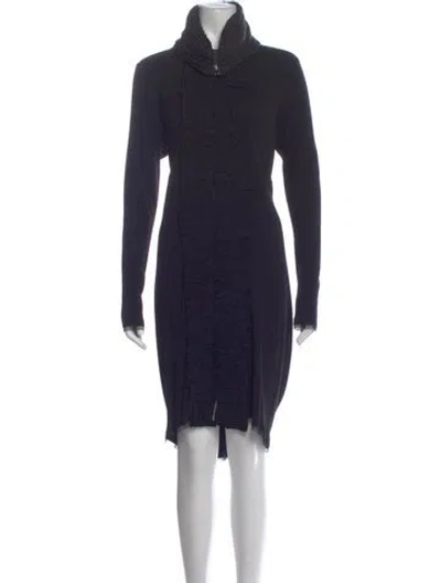 Pre-owned Marie Saint Pierre Wool Knee-length Dress In Blue