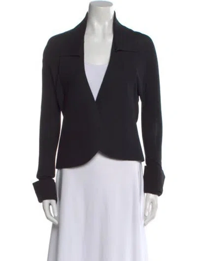 Pre-owned Marie Saint Pierre Wool V-neck Sweater In Black