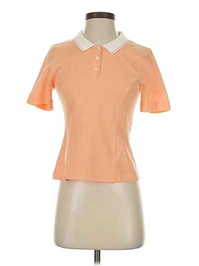 Pre-owned Marie Valois Short Sleeve Polo Shirt In Orange