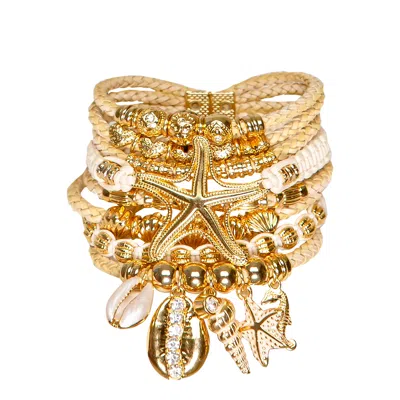 Marie Vigue Gold Set Gold Starfish Bracelet