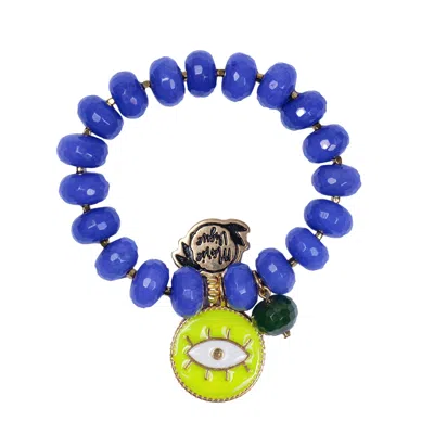 Marie Vigue Sun Colour Bracelet Blue/neon Yellow
