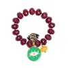 Marie Vigue Sun Colour Bracelet Burgundy/green