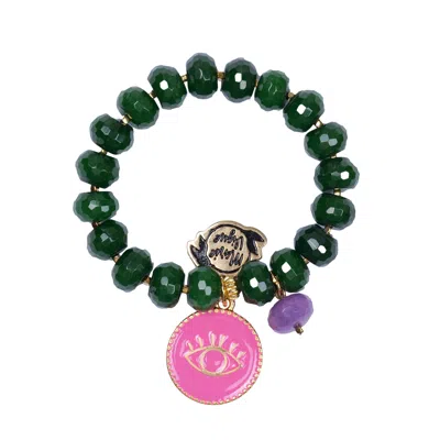 Marie Vigue Sun Colour Bracelet Green/pink